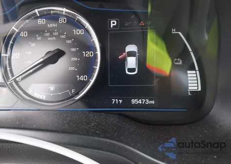 2017 Hyundai Ioniq Hybrid Blue from USA, damaged, VIN KMHC65LC8HU054550